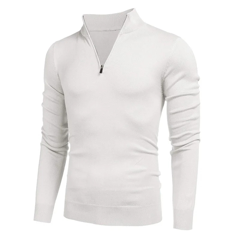 Autumn Mens Turtlenecks Street - Men'S Fashion Zip Sweater 评论和价格