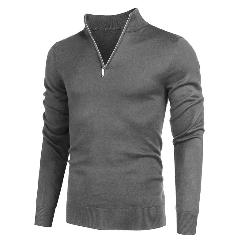 Autumn Mens Turtlenecks Street - Men'S Fashion Zip Sweater 评论和价格