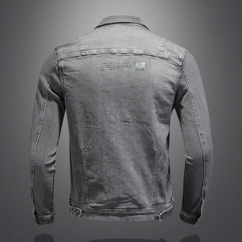 Fashion Denim Jacket Men Cotto - Mens Fashion Denim Jacket 评论和价格