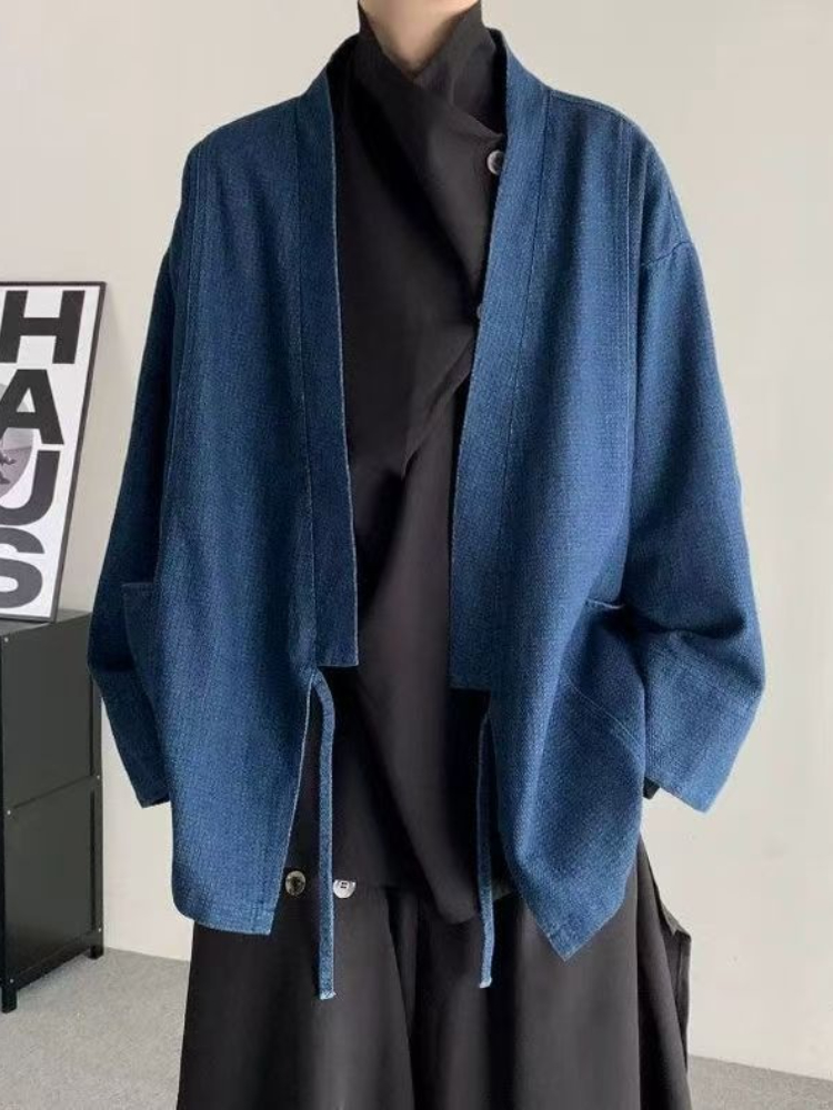 Vintage Japanese Style Denim C - Mens Fashion Denim Jacket 评论和价格