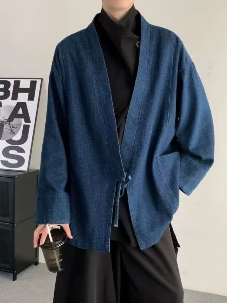Vintage Japanese Style Denim C - Mens Fashion Denim Jacket 评论和价格