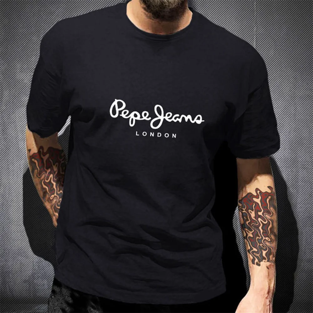 Minimal Chest Logo T-Shirt Pep - Jeans Shirt Fashion For Men 评论和价格