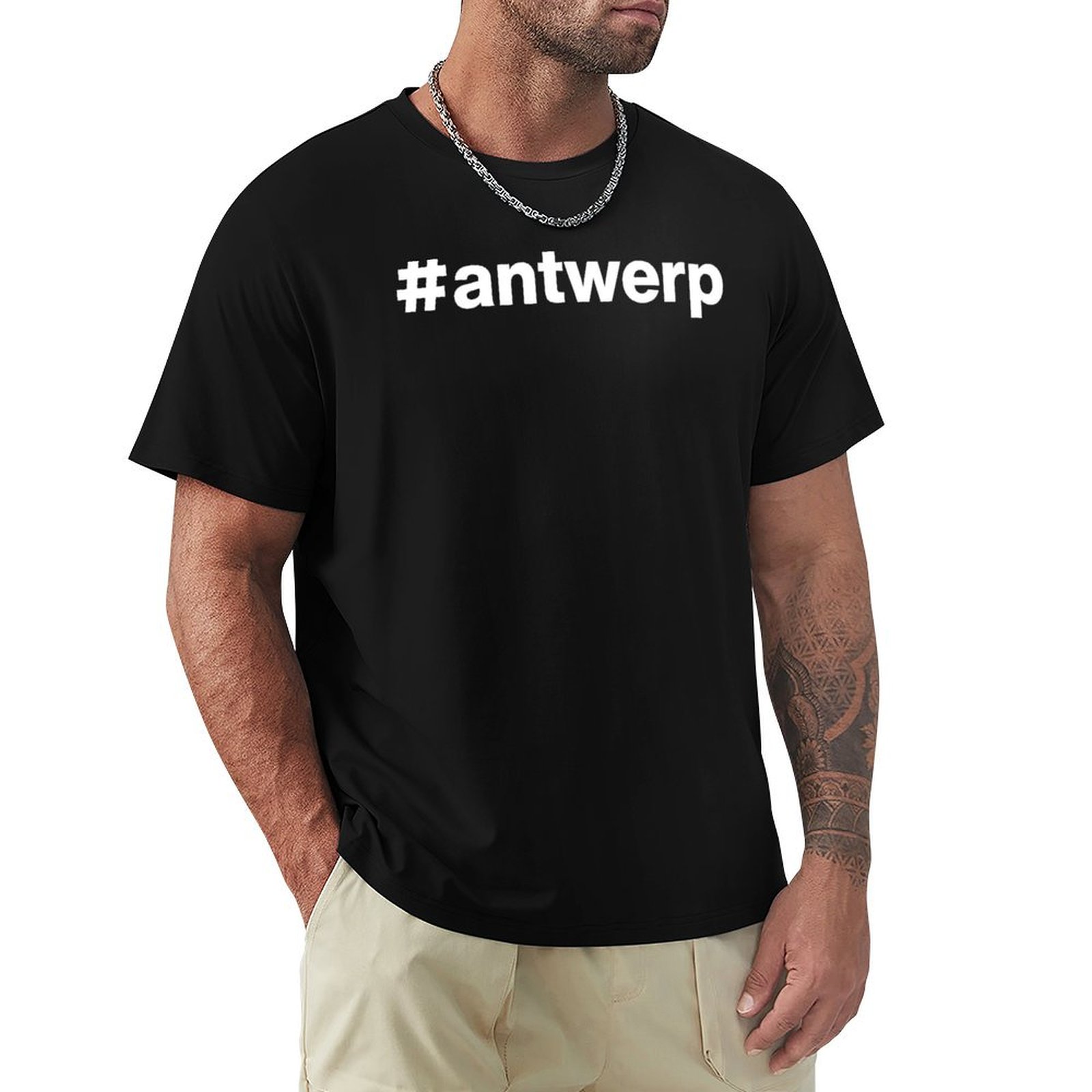 Hashtag antwerp T-Shirt Fashio - Mens Fashion Hashtags 评论和价格