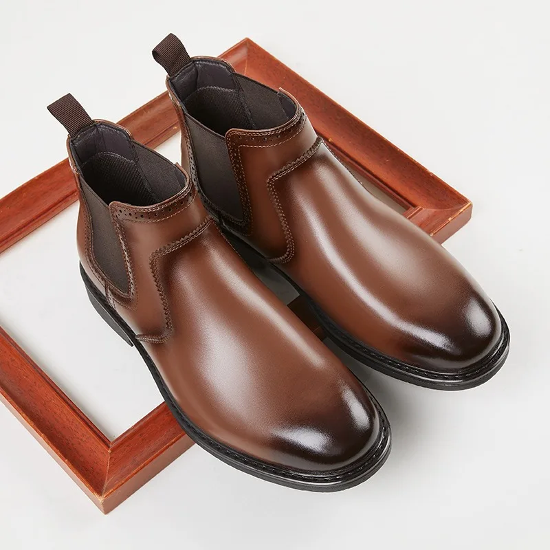 Vintage Mens Leather Oxford Bo - Men Fashion Vintage 评论和价格