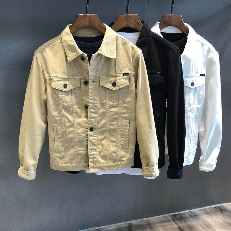 Spring Autumn Men's Denim Jack - Mens Fashion Denim Jacket 评论和价格