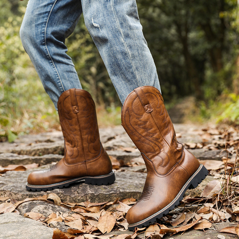 Men's Boots Classic Handmade E - Men Fashion Vintage 评论和价格