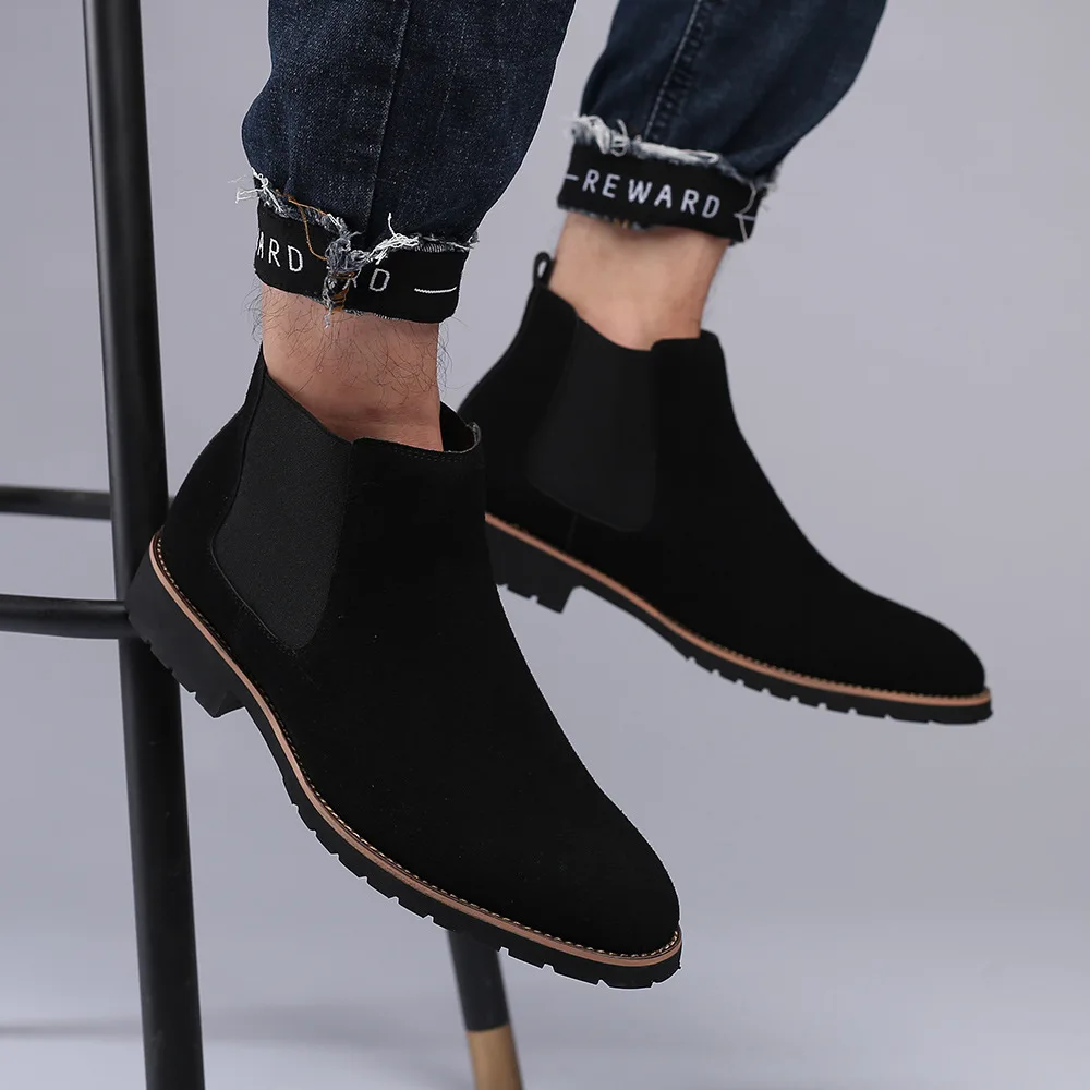 Men Ankle Boots British Style  - Mens Fashion Winter 2025 评论和价格