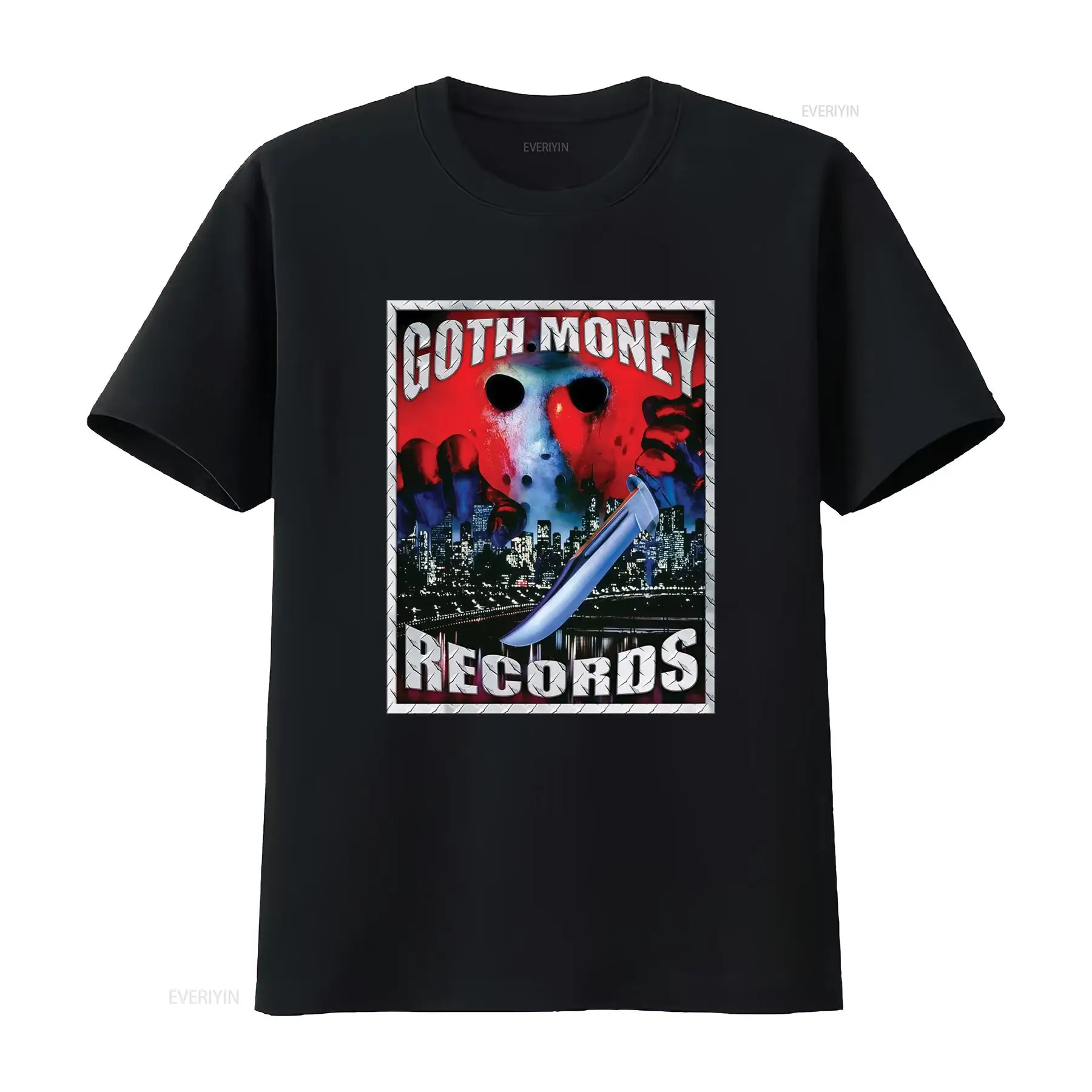Goth Money Records Jason Logo  - Mens Fashion Black Shirt 评论和价格