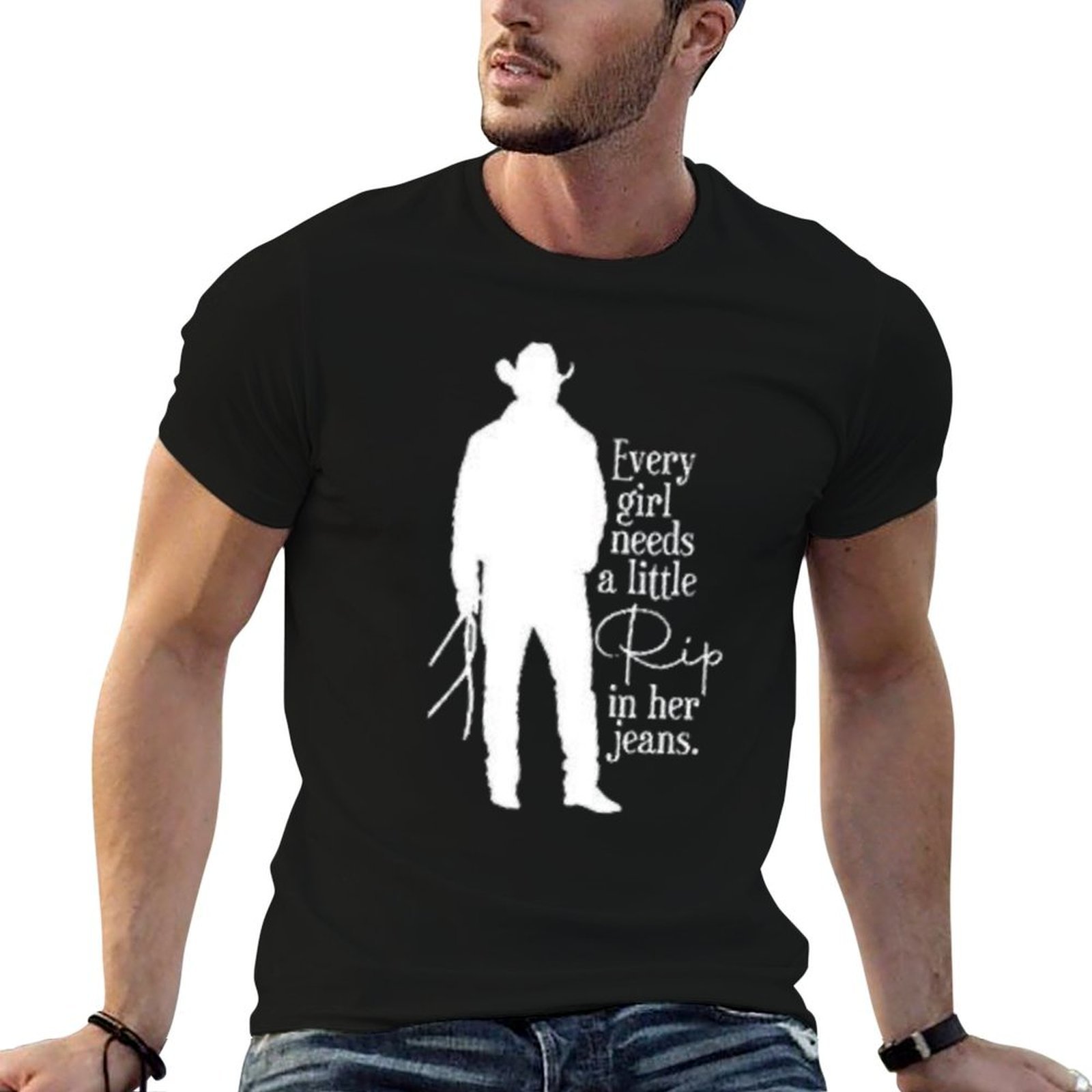 Every Girl Needs A Little Rip  - Jeans Shirt Fashion For Men 评论和价格