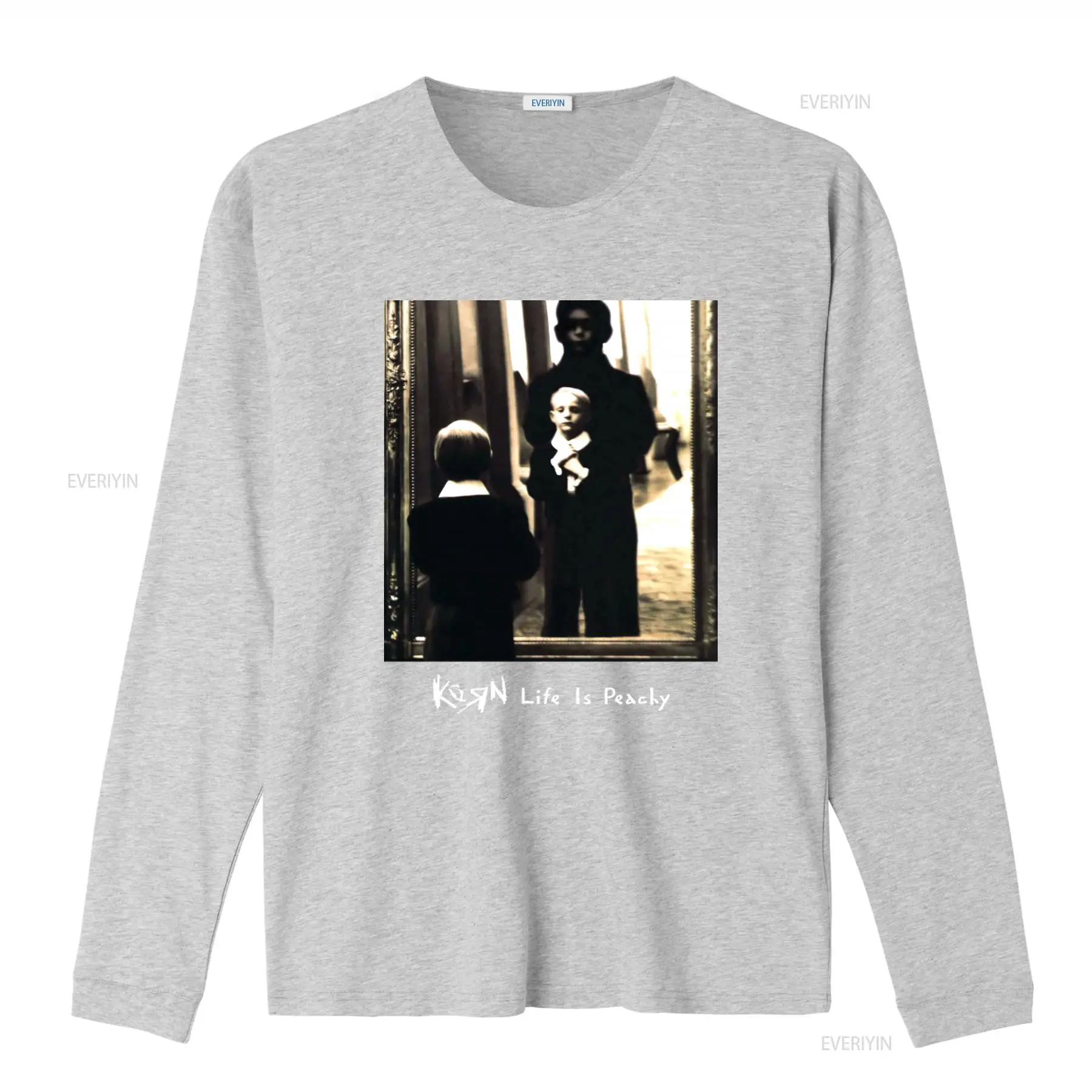 Korn Life Is Peachy Retro Prin - Mens Fashion Black Shirt 评论和价格