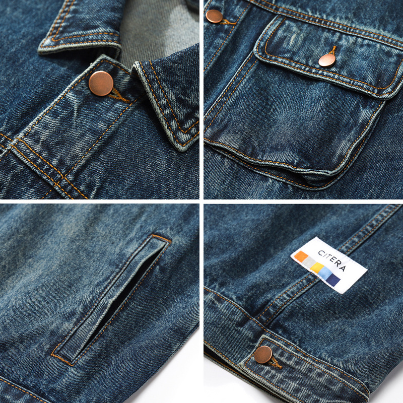 HELLOMARCEL EU US Size Luxury  - Mens Fashion Denim Jacket 评论和价格