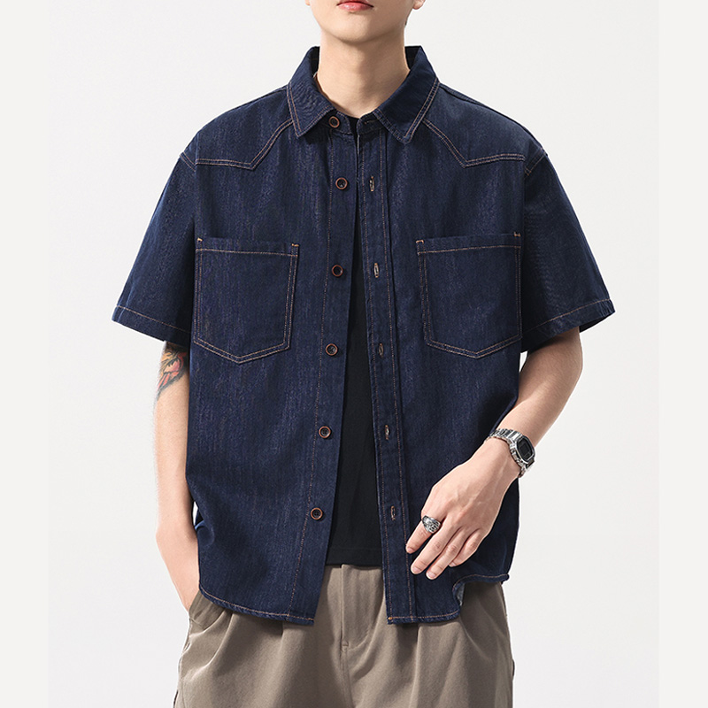 Summer Lightweight Thin Denim  - Jeans Shirt Fashion For Men 评论和价格