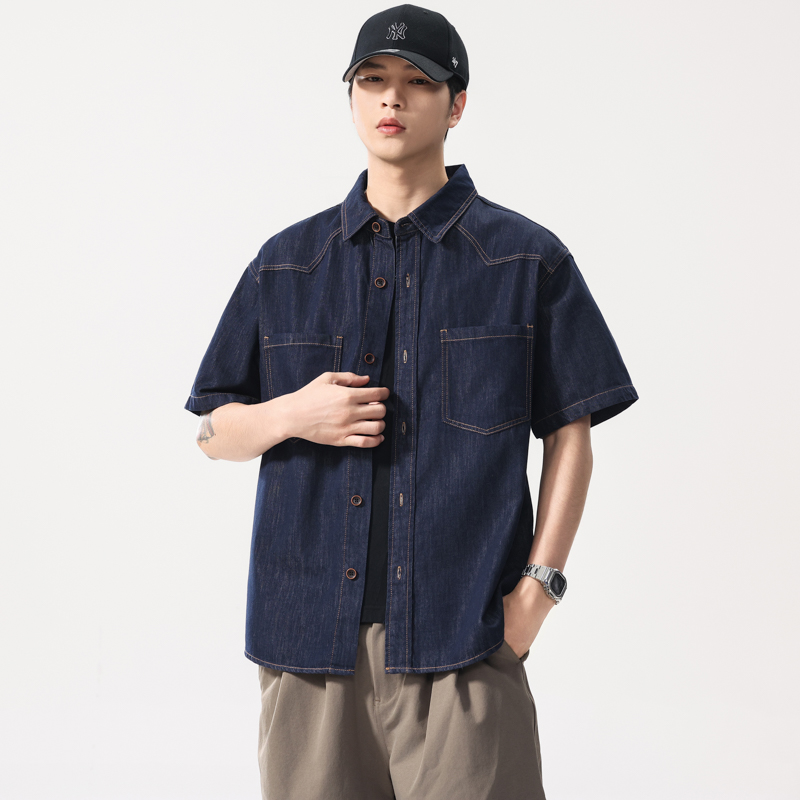 Summer Lightweight Thin Denim  - Jeans Shirt Fashion For Men 评论和价格
