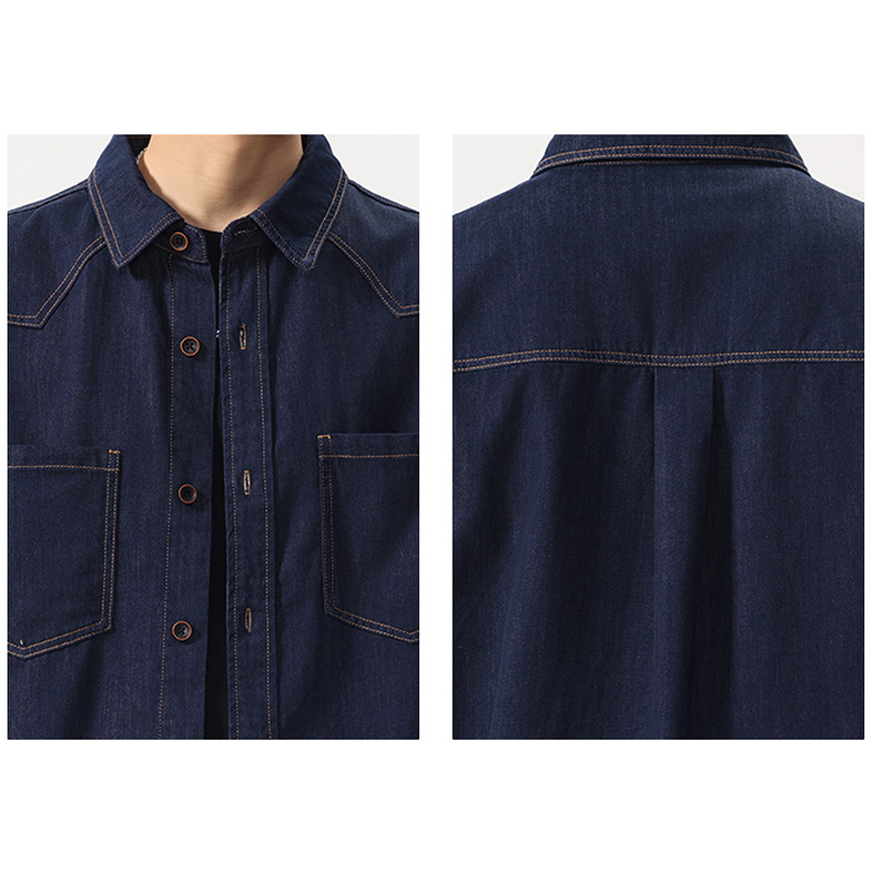 Summer Lightweight Thin Denim  - Jeans Shirt Fashion For Men 评论和价格