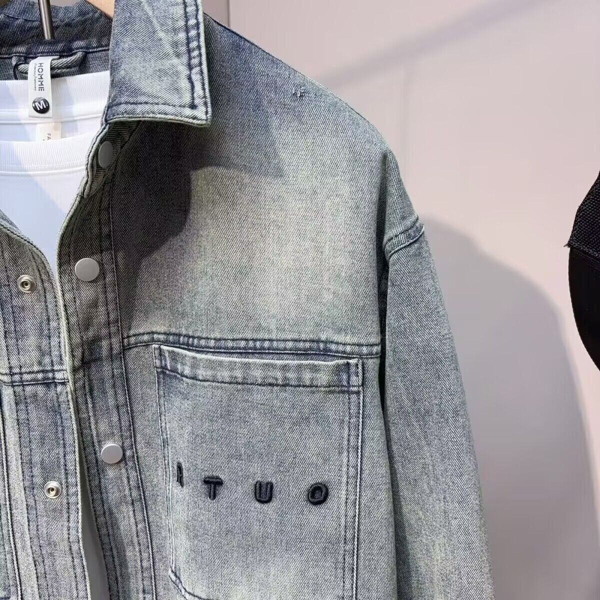 Vintage Clean fit Spring Autum - Jeans Shirt Fashion For Men 评论和价格