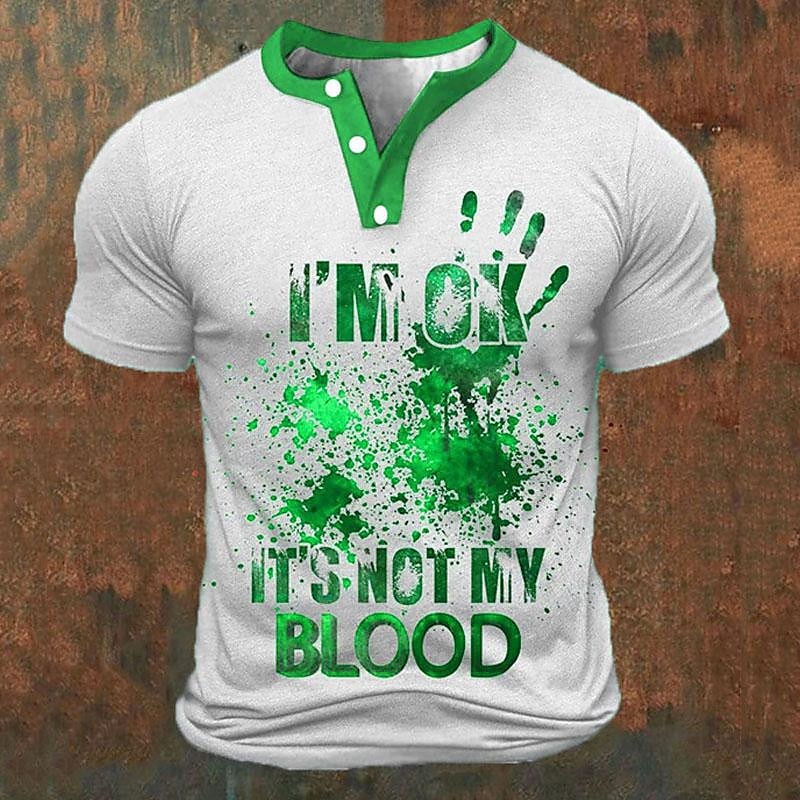 Funny 3D Letter Print Men's He - Men'S Fashion Clothing 评论和价格