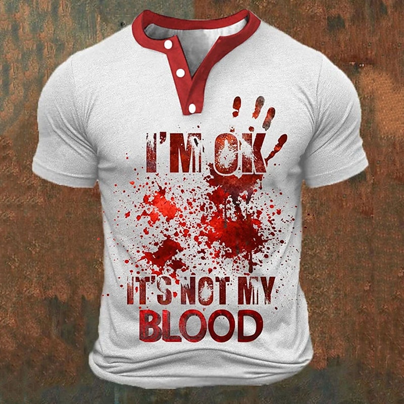 Funny 3D Letter Print Men's He - Men'S Fashion Clothing 评论和价格