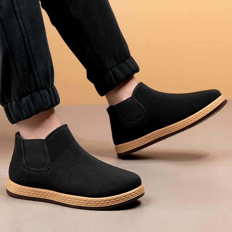 Men's Cotton Shoes Men's Winte - Men Fashion Vintage 评论和价格