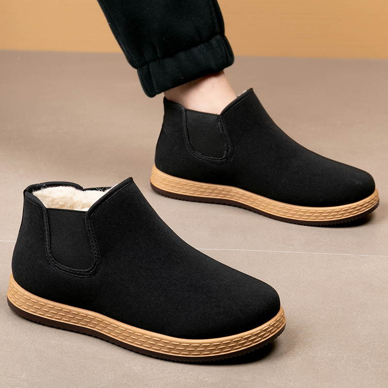 Men's Cotton Shoes Men's Winte - Men Fashion Vintage 评论和价格