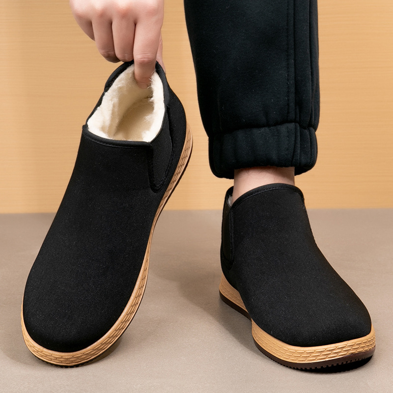 Men's Cotton Shoes Men's Winte - Men Fashion Vintage 评论和价格