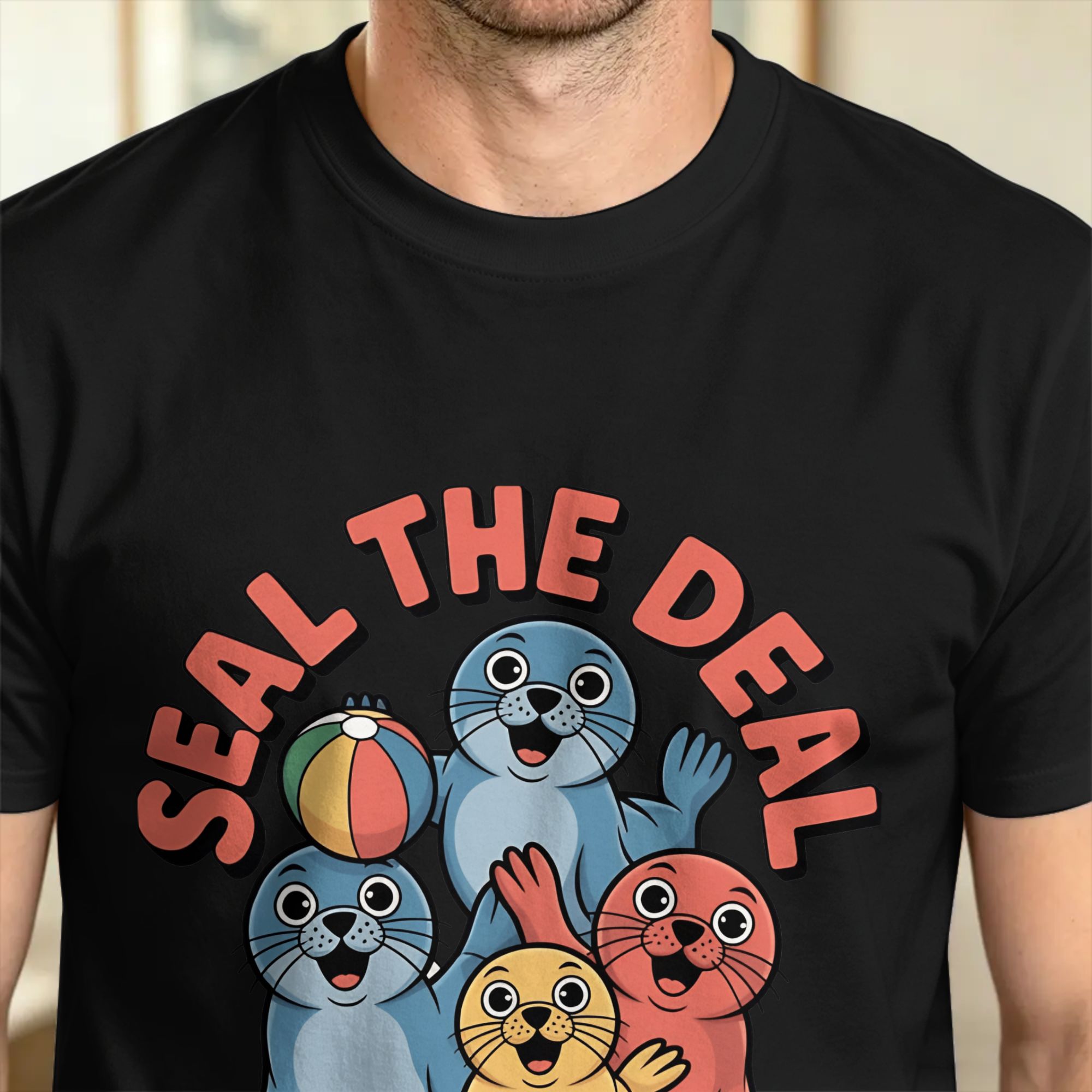 Vintage T Shirt Beach Seal the - Men'S Fashion Deals 评论和价格