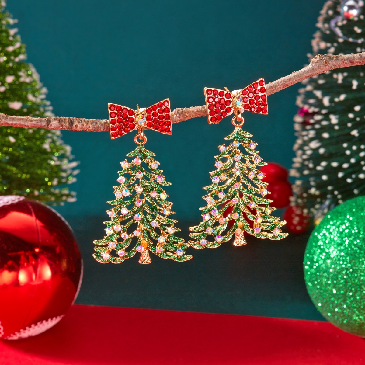 Xmas Holiday Drop Earrings Col - Mens Xmas Fashion 评论和价格