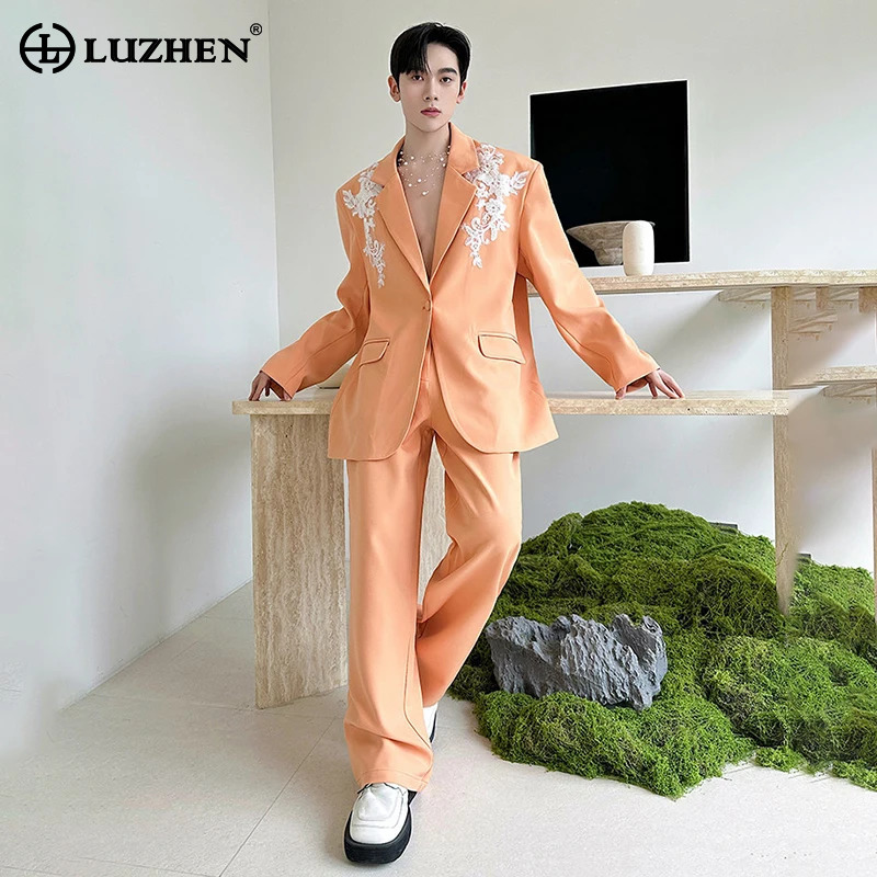 LUZHEN Spring New Elegant Temp - Mens Fashion Blazer 评论和价格