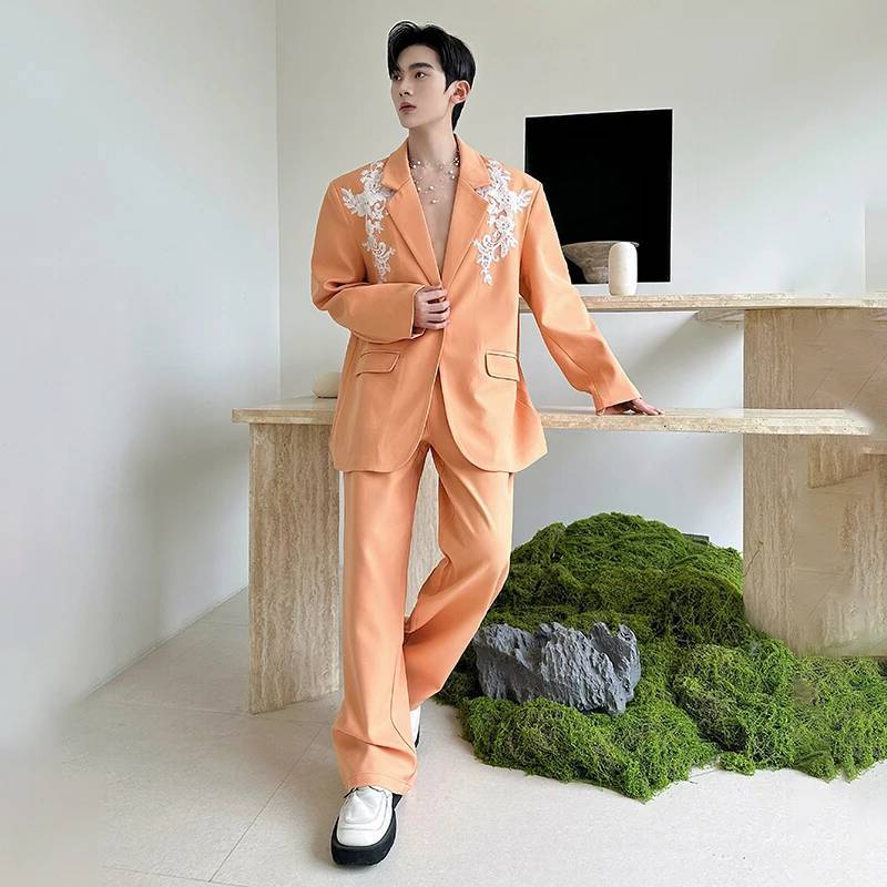 LUZHEN Spring New Elegant Temp - Mens Fashion Blazer 评论和价格