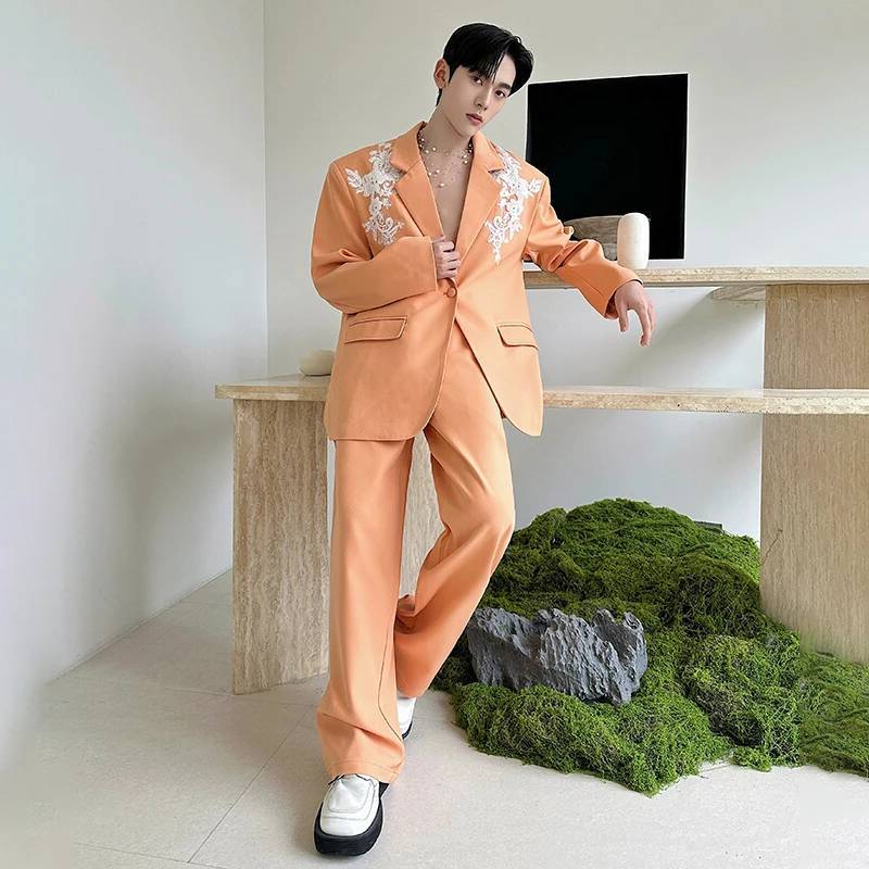 LUZHEN Spring New Elegant Temp - Mens Fashion Blazer 评论和价格
