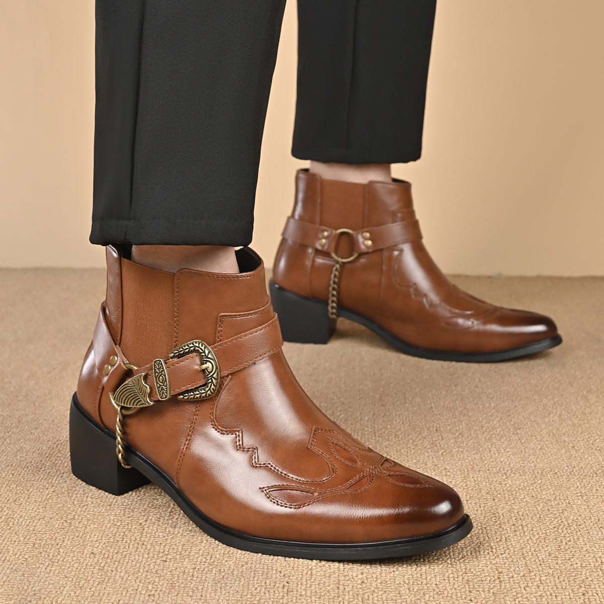 Fashion 2026 Men's Vintage Cow - Men Fashion Vintage 评论和价格
