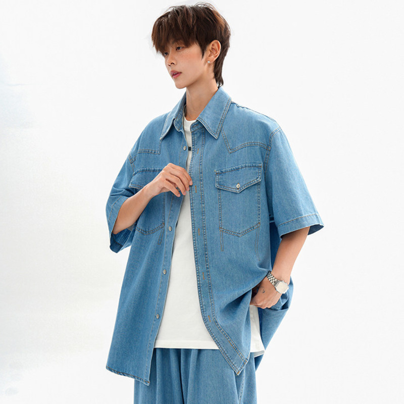 WTHT Fashion Men's Patchwork P - Jeans Shirt Fashion For Men 评论和价格